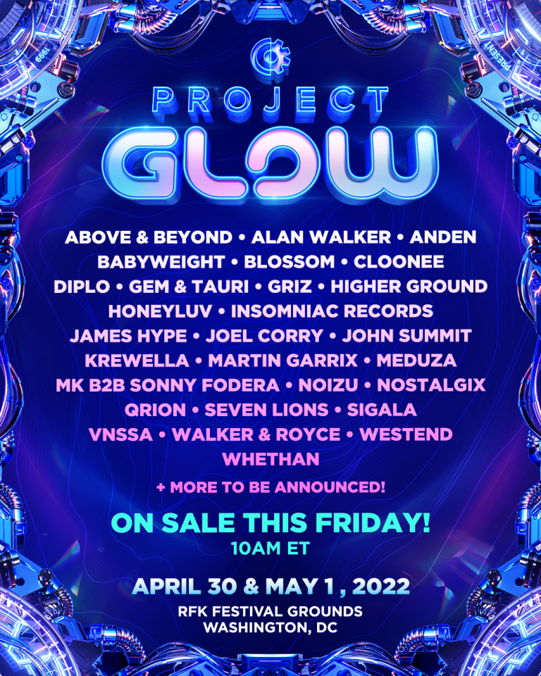 Inaugural Project Glow Festival Announced for Washington DC EDMTunes