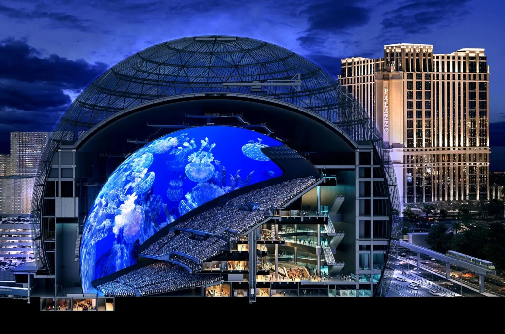 Sphere is a new Vegas venue and has the world's largest LED screen : NPR