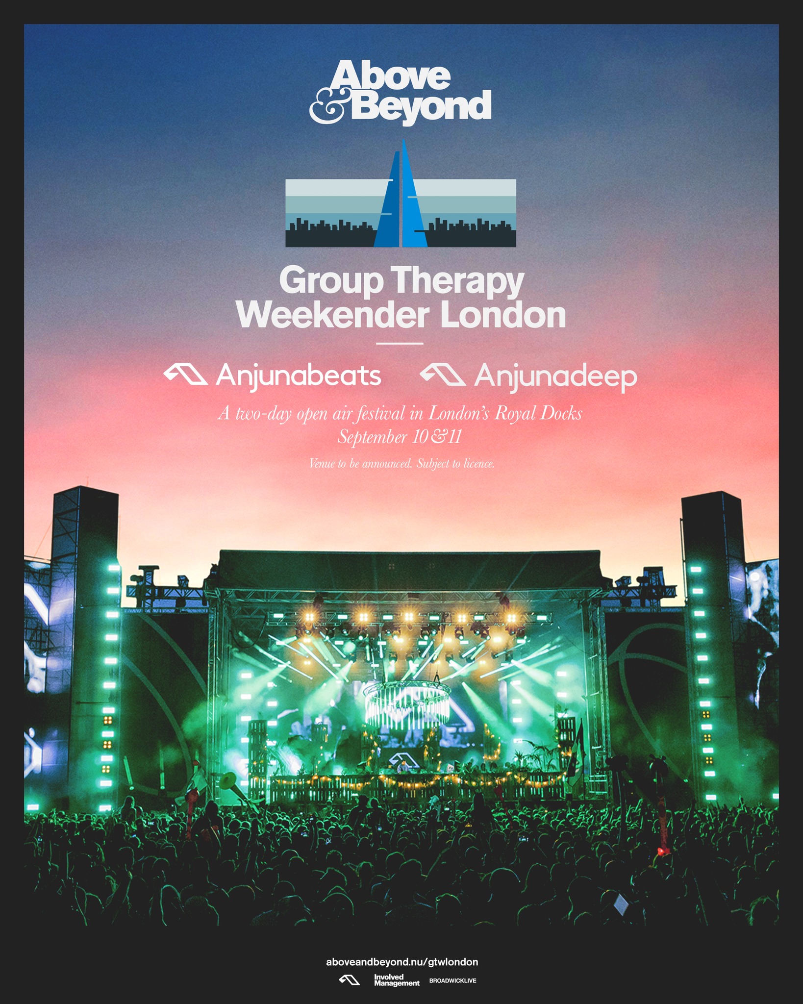 Group Therapy Weekender Event Announced at Brand New Outdoor London