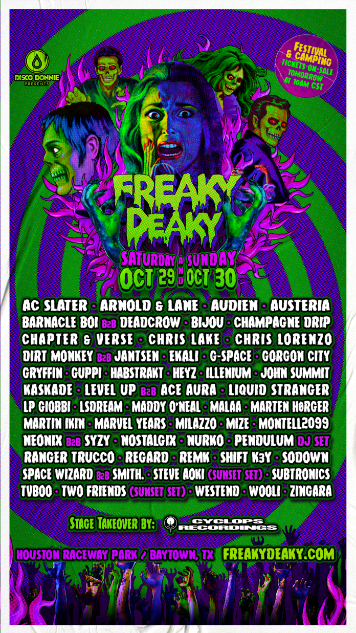 Disco Donnie Presents Releases Lineup for Freaky Deaky 2022 EDMTunes