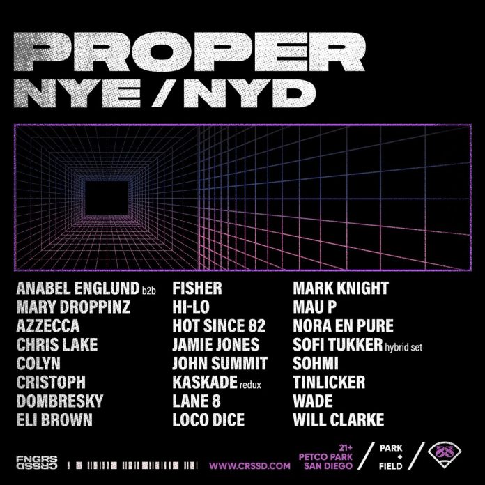 FNGRS CRSSD Announces Lineup for Debut Edition of PROPER NYE EDMTunes