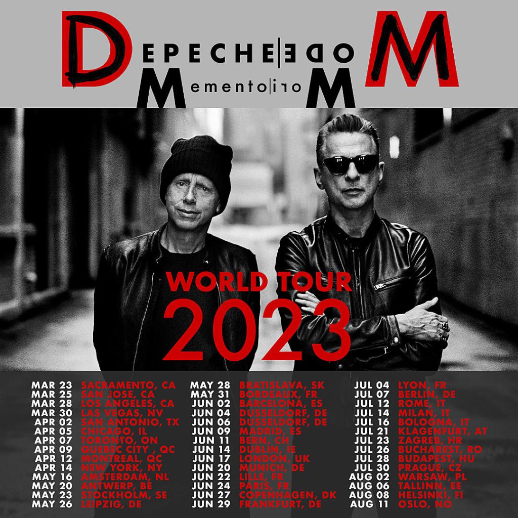 Depeche Mode World Tour 2023 43 Years Thank You For The Memories