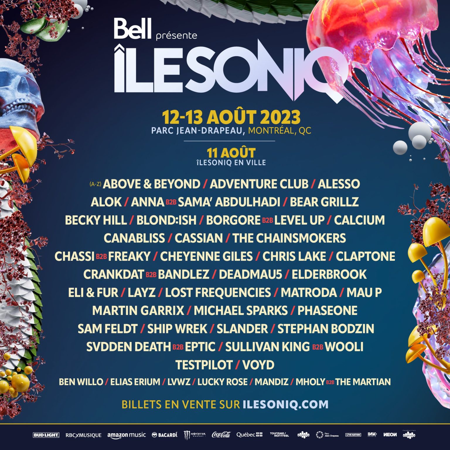 ÎLESONIQ Reveals Full Lineup for 2023 Edition Above & BEyond, Claptone