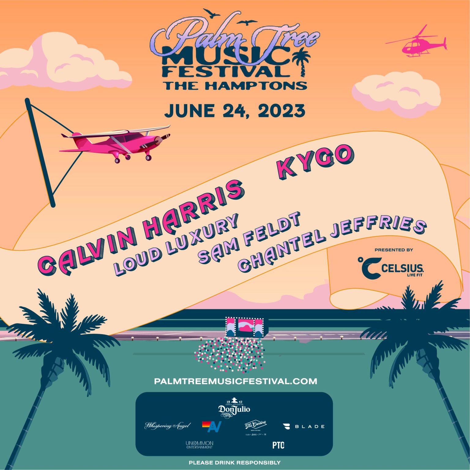 Calvin Harris & Kygo Leading Palm Tree Music Festival Hamptons