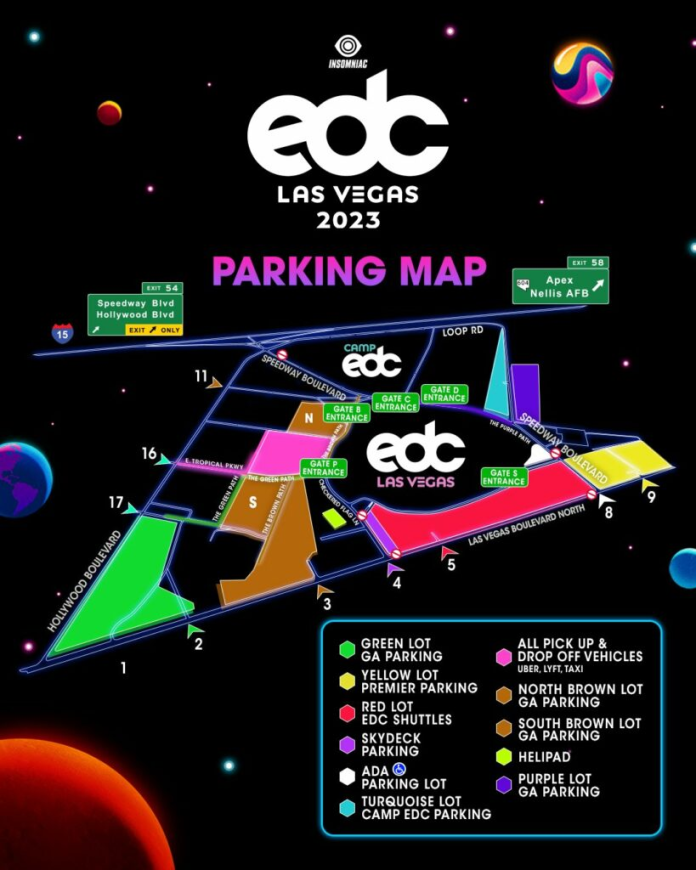 EDC Las Vegas 2023 Set Times and Festival Map Are Out EDMTunes