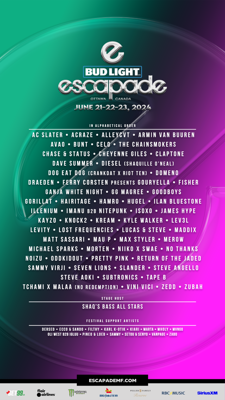 Escapade Music Festival Announces Massive 2024 Lineup EDMTunes