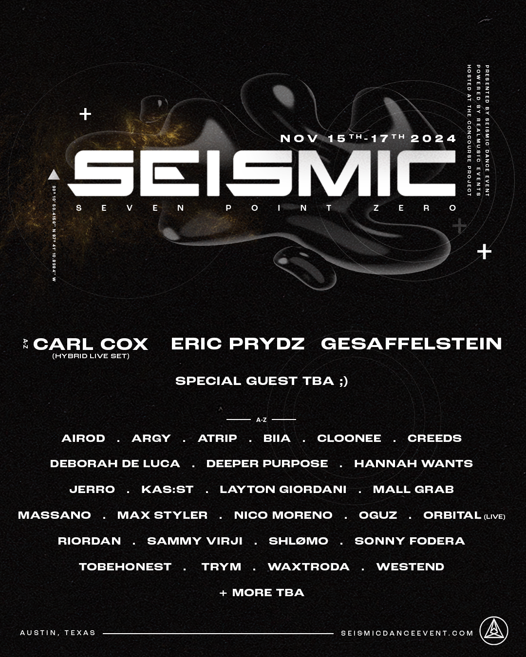 Seismic Dance Event Announces Lineup for 7.0 Edition in Austin - EDMTunes