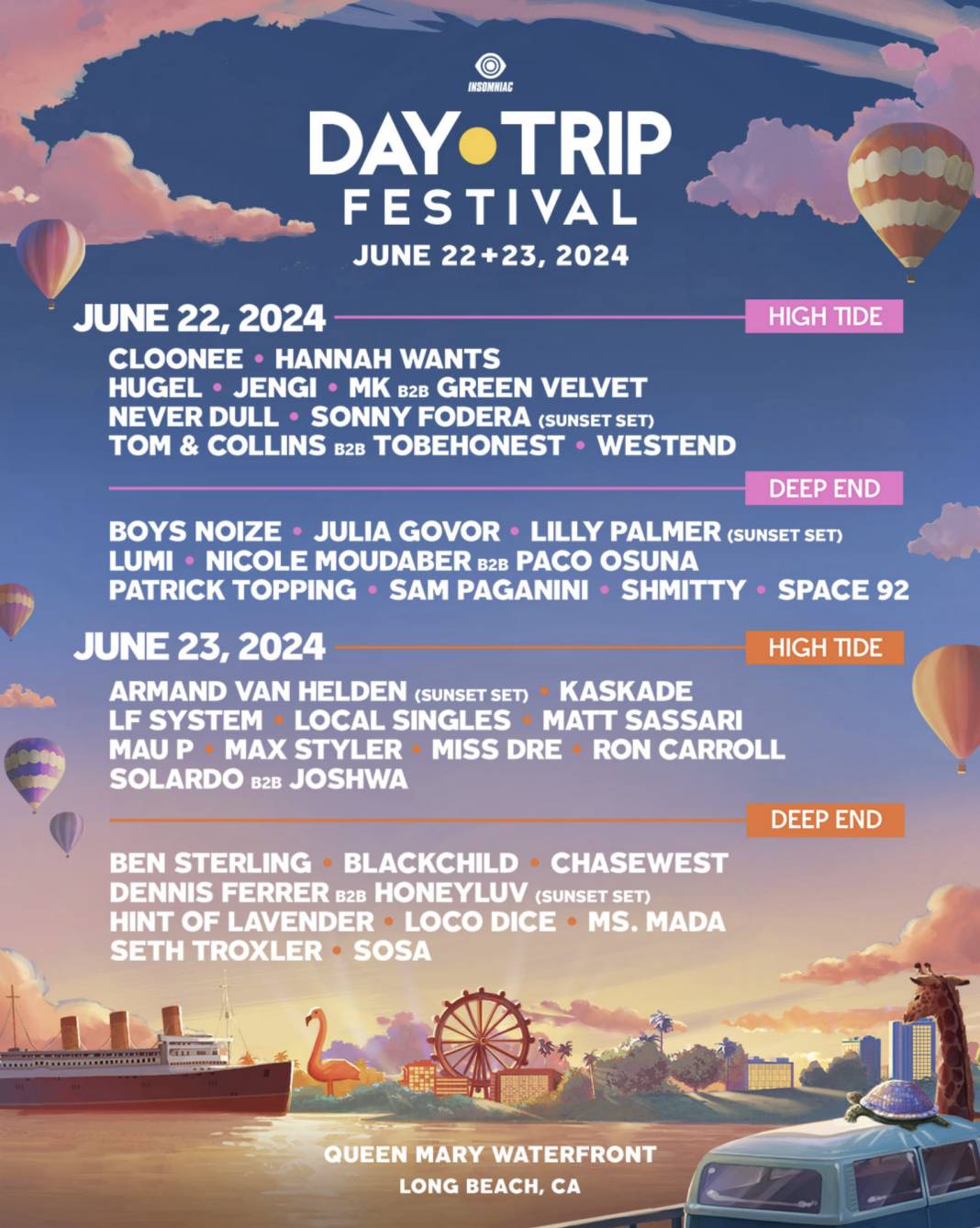 5 Artist You Can't Miss At Day Trip Long Beach 2024 EDMTunes