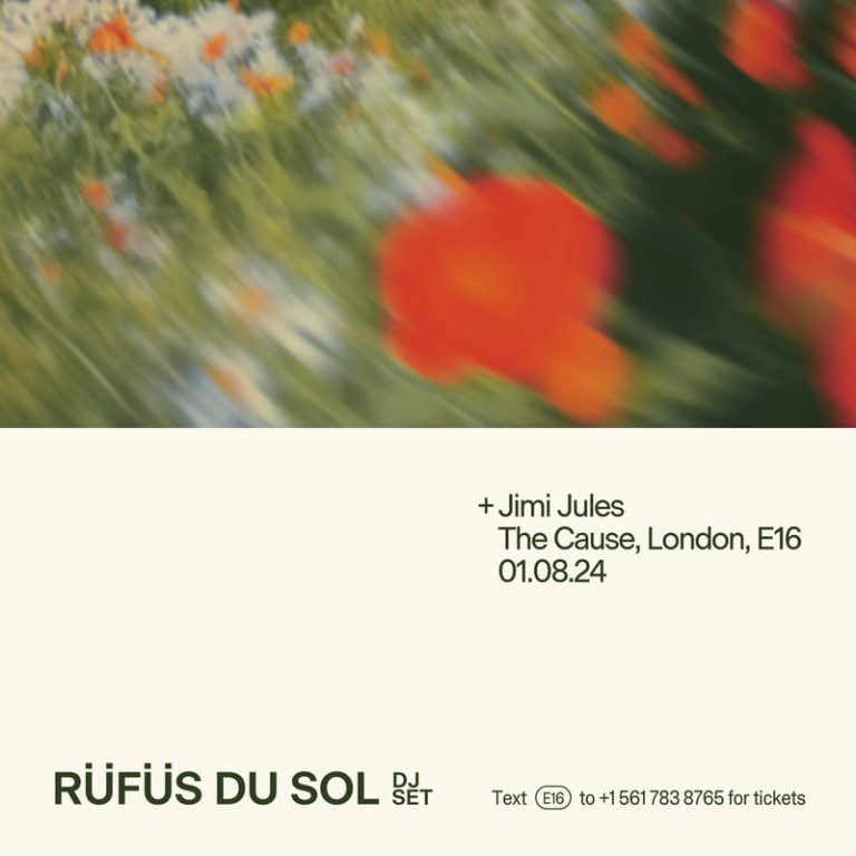 RÜFÜS DU SOL Announce One-Off Special DJ Set In London