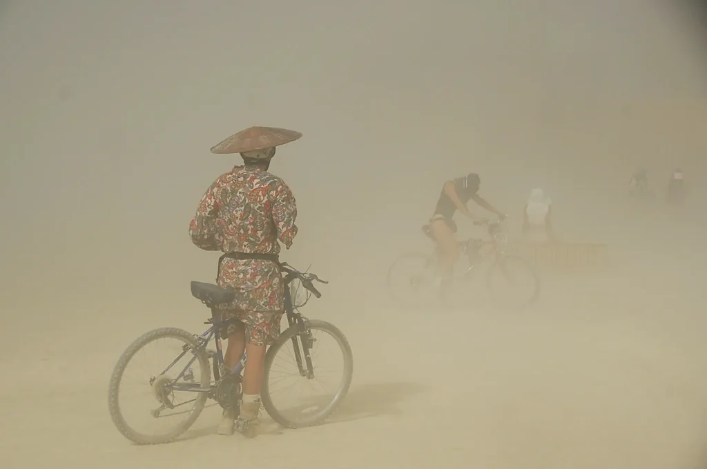 Burning Man Dust Storm 2024 Attendees