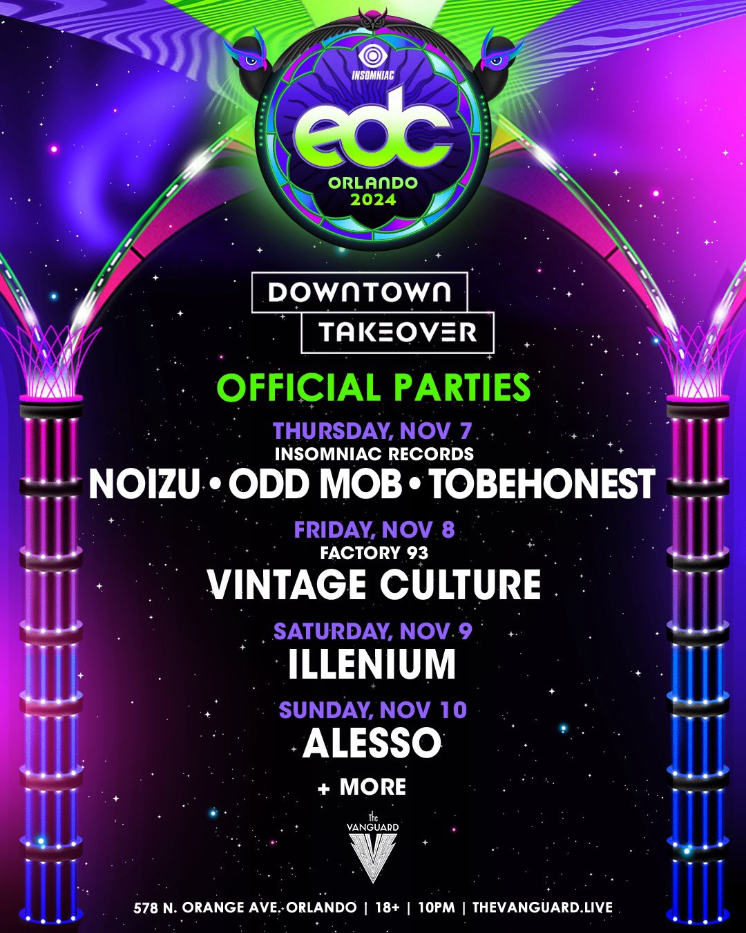 EDC Orlando Announces Official Afterparties EDMTunes